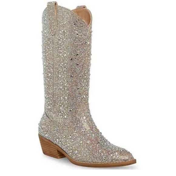 Madden Girl Women's Redford Rhinestone Western Boots ONE PAIR LEFT **LAST PAIR** - Picture 2 of 13